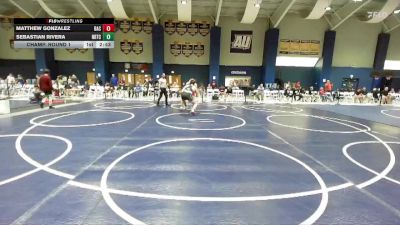 285 lbs Champ. Round 1 - Sebastian Rivera, Noke Wrestling RTC vs Matthew Gonzalez, Belmont Abbey