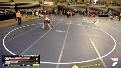 114 Championship Bracket Cons. Round 3 - Finnegan Bromenschenkel, Anoka vs Joseph Alger, Waconia