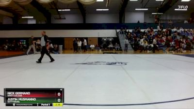 141 lbs Cons. Round 2 - Justin Musmanno, Gettysburg vs Nick Germano, King`s College