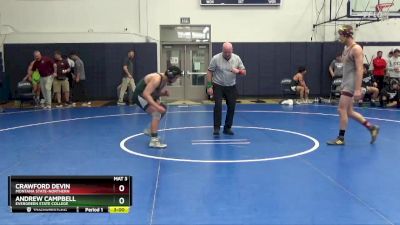 165 lbs Champ. Round 1 - Andrew Campbell, Evergreen State College vs Crawford Devin, Montana State-Northern