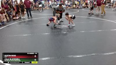 54 lbs Round 2 - Cole Blackwell, Palmetto State Wrestling vs Austin Ross, C2X