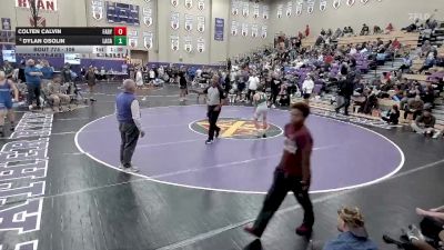 106 lbs Quarterfinal - Dylan Osolin, Lake Catholic vs Colten Calvin, Father Ryan