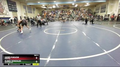 126 lbs Champ. Round 2 - James Fukuchi, Cerritos vs Ruben Gonzales, Los Alamitos