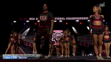 Cheers & More - Reaction [2026 L5 Senior Coed - D2 - Medium Day 2] 2026 NCA All-Star National Championship