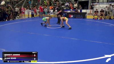 77 lbs 3rd Place Match - Bennett Jenkins, WI vs Sloan Sears, IL