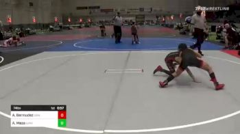 74 lbs 2nd Place - Alexander Bermudez, Grindhouse WC vs Aaron Meza, Sunkist Kids / Monster Garage