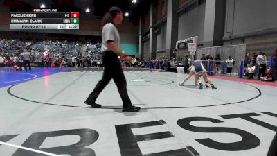 110 lbs Round Of 16 - Paezlie Kerr, F-5 Grappling vs Emmalyn Clark, EGWA