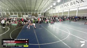 80 lbs Cons. Round 3 - Case Christensen, Wasatch Wrestling Club vs Benjamin McCoy, American Fork Cavemen