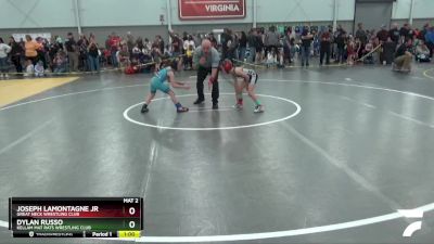 62 lbs Cons. Round 2 - Dylan Russo, Kellam Mat Rats Wrestling Club vs Joseph LAMONTAGNE Jr, Great Neck Wrestling Club