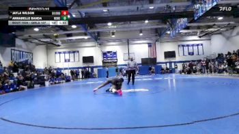 Girls 107 lbs Champ. Round 1 - Jayla Wilson, Ocean Springs Women vs Annabelle Banda, Mississippi School Of Mathematics And Science Girls