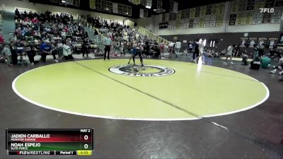 98 lbs Semifinal - Noah Espejo, Elite Force vs Jadien Carballo, Monster Garage