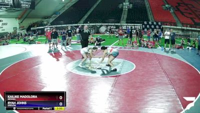 115 lbs Cons. Round 1 - Kailike Madolora, Nevada vs Ryah Johns, Oregon