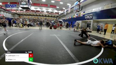 76 lbs Rr Rnd 2 - Ryker Johnson, Division Bell Wrestling vs Gunner Allen, Standfast OKC