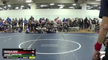 105 lbs Cons. Round 4 - Nicholas Wade, Eaton Rapids Youth WC vs Samuel Hofstetter, Mid Mitten WC