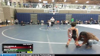 50 lbs Cons. Round 2 - Brock Freemyer, Emmett Wrestling Club vs Cole Brown Jr, 208 Badgers