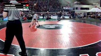 6A 106 lbs Champ. Round 1 - Oliver Hanson, Rigby vs Rigdon Green, Madison