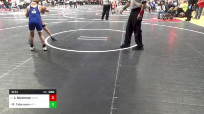 90 lbs Round Of 32 - Emmett Nickerson, Corry vs Rj Esbensen, Methacton