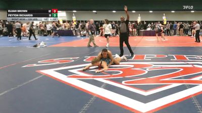 138 lbs Consi Of 32 #2 - Elijah Brown, NY vs Peyton Richards, IN