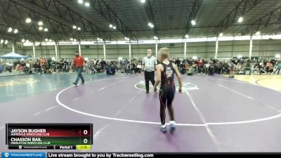 75 lbs Semifinal - Jayson Bugher, Homedale Wrestling Club vs Chasson Bail, Middleton Wrestling Club