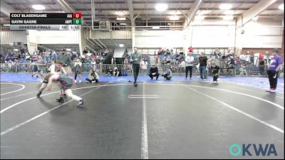 85 lbs Quarterfinal - Colt Blasengame, Aztec Grappling Academy vs Gavin Gagne, Amped Wrestling Club