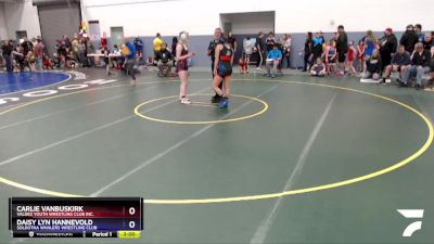 144 lbs Round 1 - Carlie VanBuskirk, Valdez Youth Wrestling Club Inc. vs Daisy Lyn Hannevold, Soldotna Whalers Wrestling Club