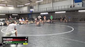 126 lbs Placement Matches (16 Team) - Zayden Rose, Short Time WC vs Kyle Simpson, Team Palmetto