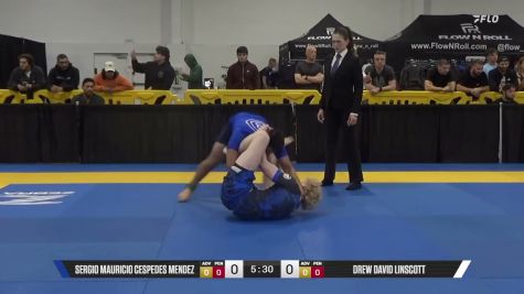 Drew David Linscott vs Sergio Mauricio Cespedes Mendez 2026 Pan IBJJF Jiu-Jitsu No-Gi Championship
