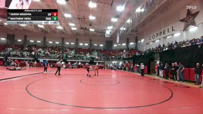 106 lbs Champ. Round 1 - Jason Segovia, South Grand Prairie vs Matthew Vesa, Franklin