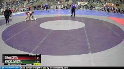 110 lbs Cons. Round 2 - Rylan Potts, Deschutes Mat Club vs Carter Tughan, Mat Demon Wrestling Club