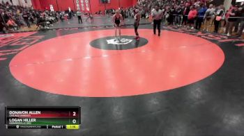 138 lbs Champ. Round 2 - Donavon Allen, Chicago (MARIST) vs Logan Hiller, EDWARDVILLE (HS)