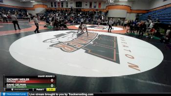 133 lbs Champ. Round 2 - David Gelman, Heidelberg University vs Zachary Weiler, Wisconsin - Lacrosse