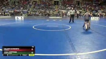 100 lbs Cons. Semi - Vada Hoffman, South Border vs Jillian Schwartz, Mandan