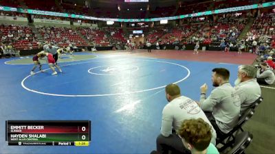 D1-126 lbs Champ. Round 1 - Hayden Shalabi, West Allis Central vs Emmitt Becker, Slinger