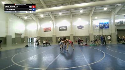 132 lbs Cons. Semi - Seth Hall, Sanderson Wrestling Academy vs Uriel Castillo, Aviator Wrestling Academy