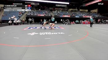 124 lbs Cons. Semi - 3 Joanna Vanderwood, William Penn vs 5 Rose Kaplan, Indiana Tech