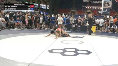 144 lbs Cons. Sub-rd Of 32 - Kixten Barney, Utah vs Caleb Brown, New York