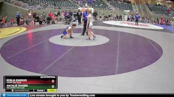 112 lbs Quarterfinal - Emilia Ensrud, Canby Mat Club vs Natalie Rahier, Hillsboro Mat Club