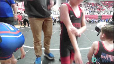 58 lbs Round Of 16 - Crew Smith, Hinton Takedown Club vs Tucker Thomas, Smith Wrestling Academy