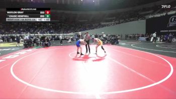 4A Boys 126 lbs Quarterfinal - Chase Hemphill, Crook County Boys vs Waylon Gray, Crook County Boys