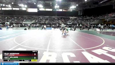 120 lbs Cons. Round 3 - Matt Williams, Lakeland vs Riley Workman, Nampa Christian