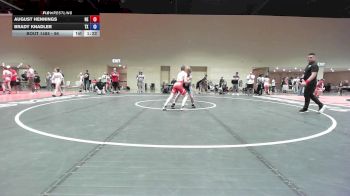 96 lbs Cons. Semis - August Hennings, NE vs Brady Knadler, TX