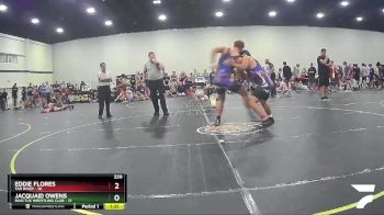 220 lbs Round 2 (4 Team) - Eddie Flores, Tar River vs Jacquaid Owens, Invictus Wrestling Club