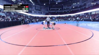 144 lbs Quarterfinal - Draker Hanni, Emmett vs Gabriel Costanza, Bishop Kelly