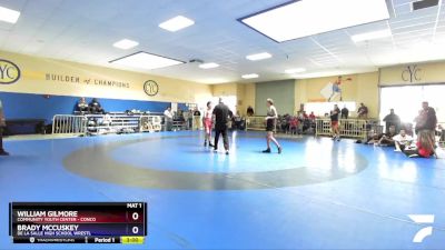 60kg/132.27lbs Round 5 - William Gilmore, Community Youth Center - Conco vs Brady McCuskey, De La Salle High School Wrestl