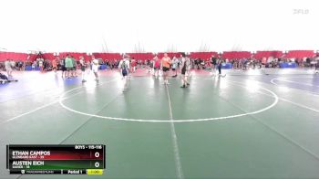 115-116 lbs Round 3 - Ethan Campos, Glenbard East vs Austen Eich, Xavier