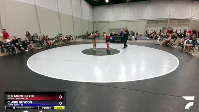 136 lbs Round 7 (10 Team) - Cheyanne Geyer, North Carolina vs Claire Guydon, Texas Blue