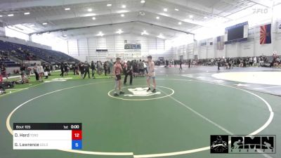 109 kg Quarterfinal - Dillon Herd, Torotech WC vs Grayson Lawrence, Gold Rush Wr Ac