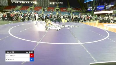 113 lbs Rnd Of 128 - Cooper Hinz, IA vs Carmello Kolb, OH