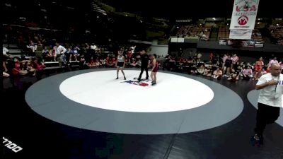 105 lbs Patsey Gilliard, KCWA - Kern County Wrestling Association vs Sophia Toscano, CVWA - Central Valley Wrestling Association