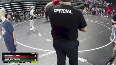 90 lbs Finals (8 Team) - Maxwell Corley, Team Missouri vs Gage Southwick, Utah